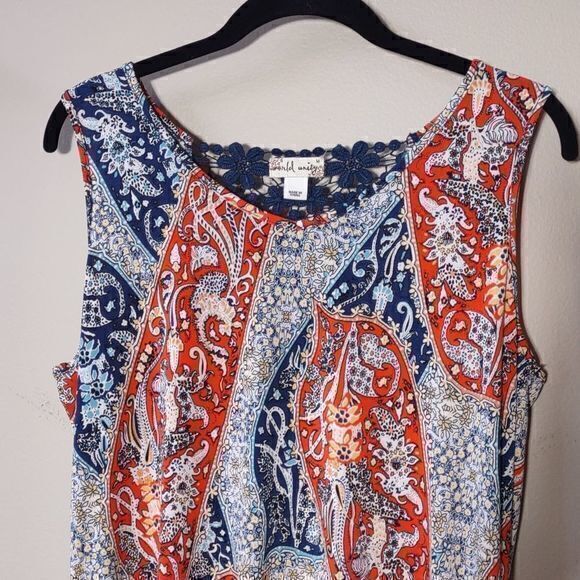 World Unity Sleeveless Dress Sz M - Picture 2 of 9